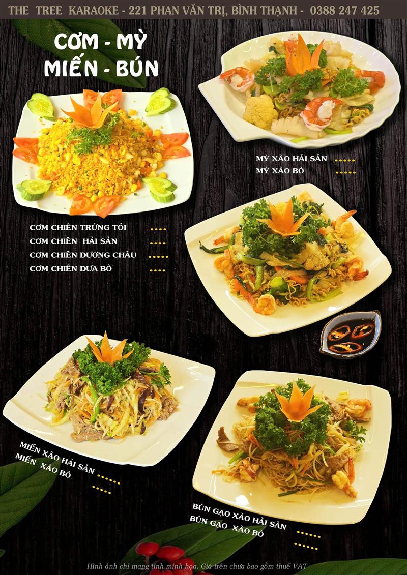 Menu Karaoke The Tree 12